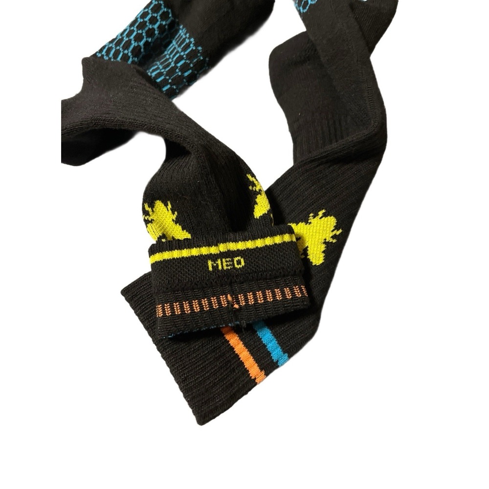 NWOT ..Bombas Men's Crew Socks Black Multi-Color 5 Pairs Size Medium - Picture 2 of 5